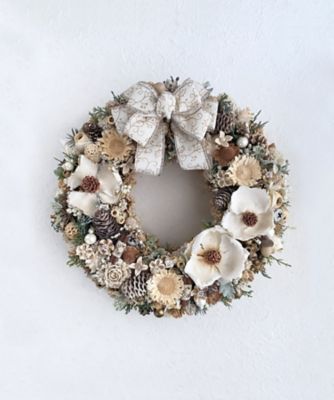 ＜Atelier Maison Deco＞＜Ａｔｅｌｉｅｒ　Ｃｅｄａｒ　Ｒｏｓｅ＞白い木の実のリース